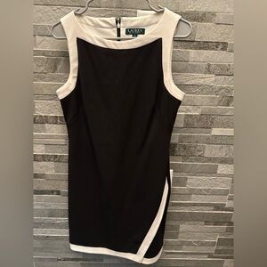 Lauren Ralph Lauren Black and White Backless Dress